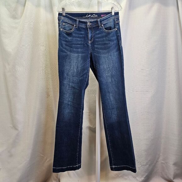 INC International Concepts Curvy Fit Boot Leg Cut Jeans Size 4 - Picture 2 of 8